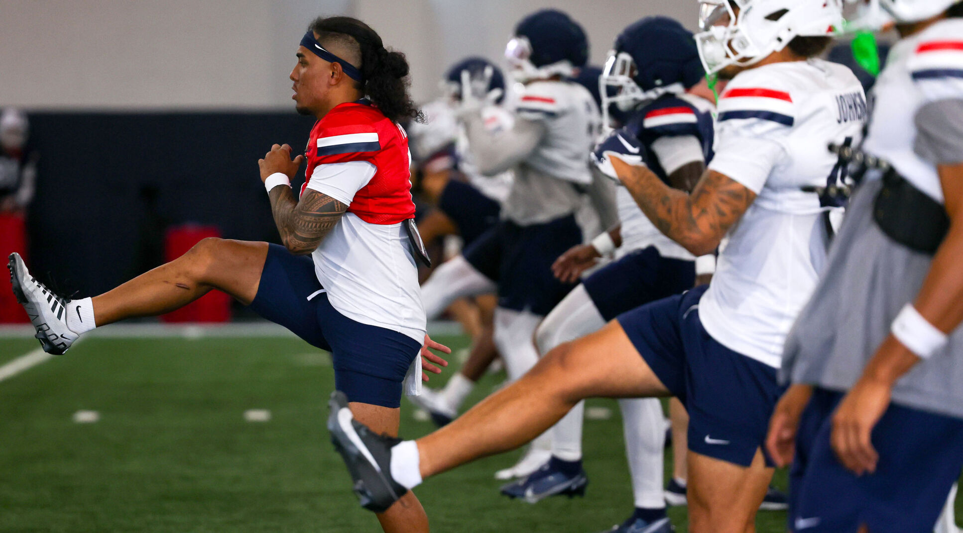 Fall football practice